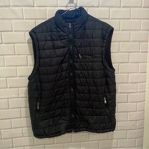 LA GATE collection USA black men quilted puffer vest/size XL